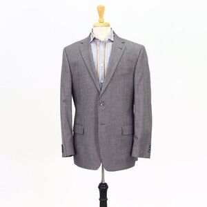 Joseph Abboud 42L Gray Solid 2-Button Sport Coat Blazer Jacket T022